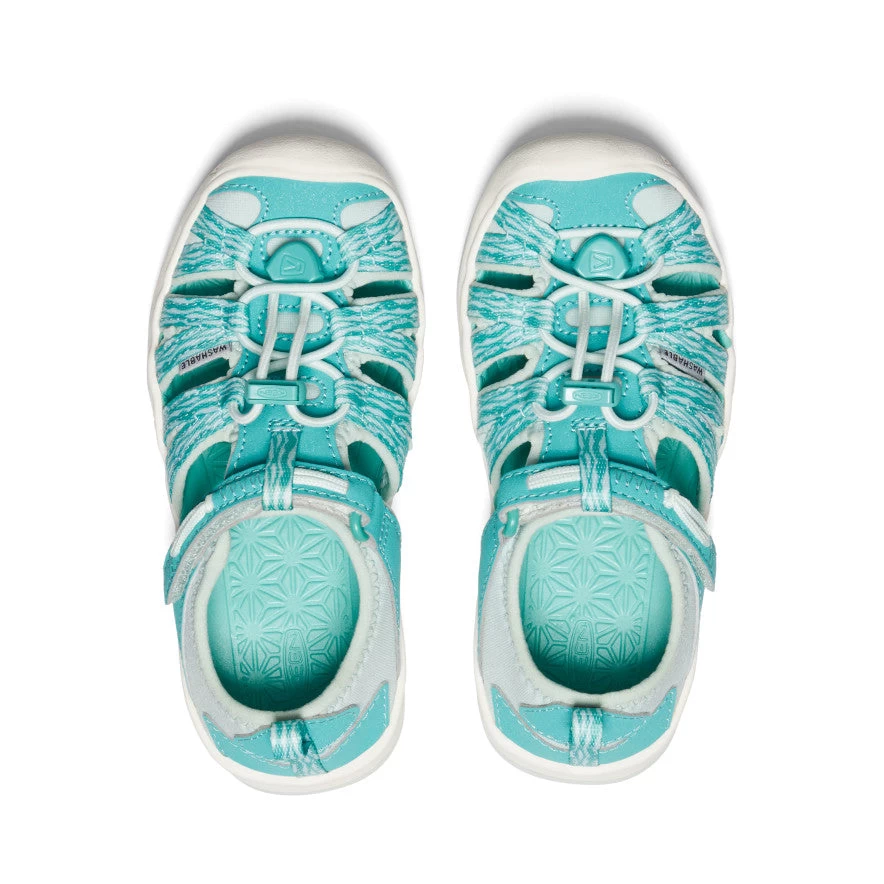Keen Little Kids' Moxie Sandal | Waterfall/Blue Glass 6 Keen Little Kids' Moxie Sandal | Waterfall/Blue Glass - Image 4