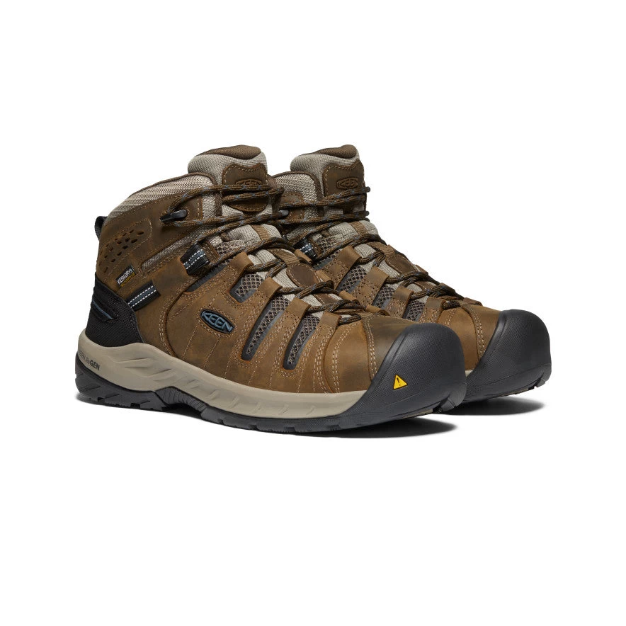 Keen Men's Flint II Waterproof Boot (Steel Toe) | Cascade Brown/Orion Blue 4 Keen Men's Flint II Waterproof Boot (Steel Toe) | Cascade Brown/Orion Blue - Image 2