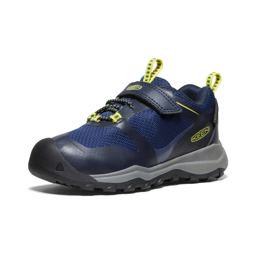 Keen Little Kids' Wanduro Waterproof Shoe | Sky Captain/Evening Primrose 5 Keen Little Kids' Wanduro Waterproof Shoe | Sky Captain/Evening Primrose - Image 3