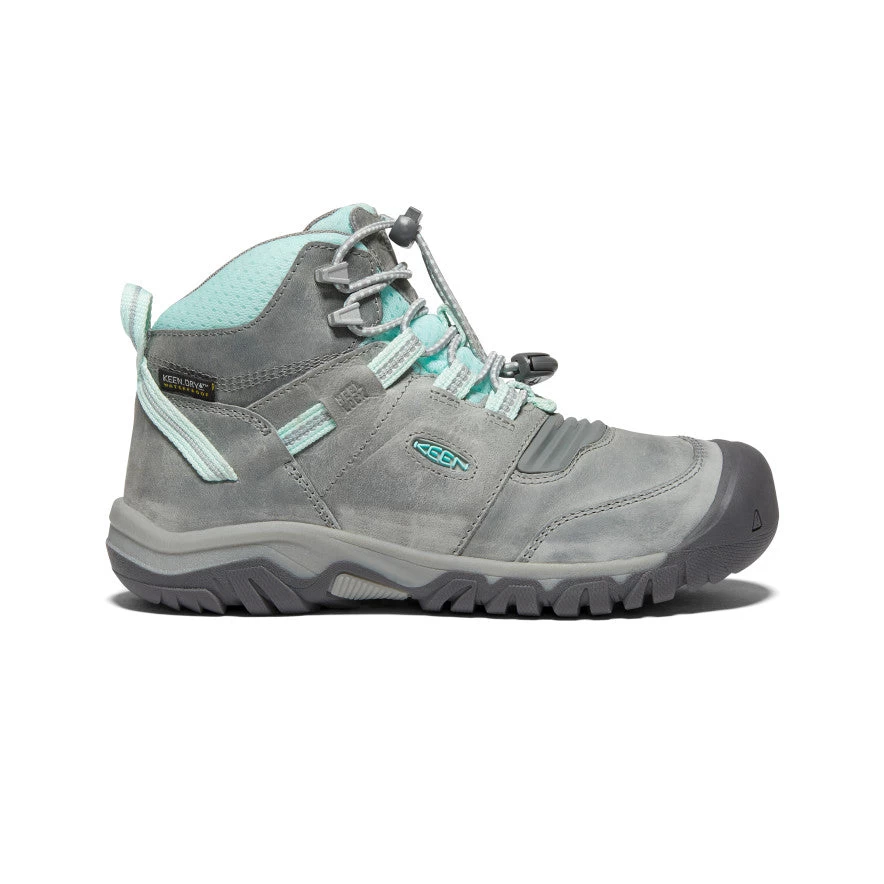 Keen Big Kids' Ridge Flex Waterproof Boot | Grey/Blue Tint 3 Keen Big Kids' Ridge Flex Waterproof Boot | Grey/Blue Tint