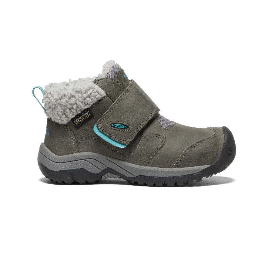 Keen Little Kids' Kootenay IV Waterproof Boot | Steel Grey/Porcelain 3 Keen Little Kids' Kootenay IV Waterproof Boot | Steel Grey/Porcelain