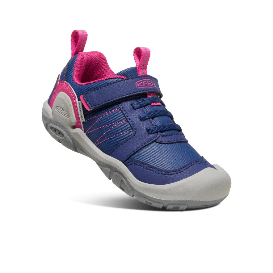 Keen Little Kids' Knotch Peak Sneaker | Blue Depths/Pink Peacock 5 Keen Little Kids' Knotch Peak Sneaker | Blue Depths/Pink Peacock - Image 3