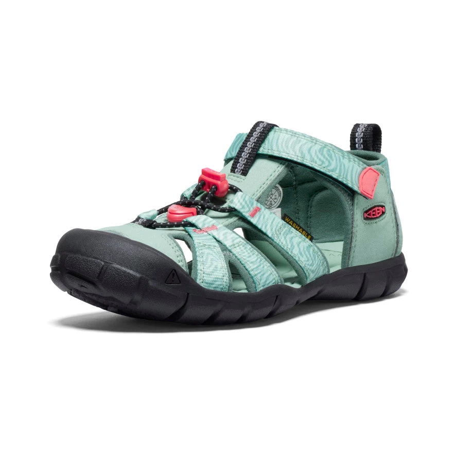 Keen Big Kids' Seacamp II CNX | Granite Green/Cayenne 5 Keen Big Kids' Seacamp II CNX | Granite Green/Cayenne - Image 3