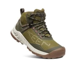 Keen Women's NXIS EVO Waterproof Boot | Olive Drab/Silver Birch -Shoes Haven Shop f1f8df34c0b8648f3ddce7033c87cbf576a98441