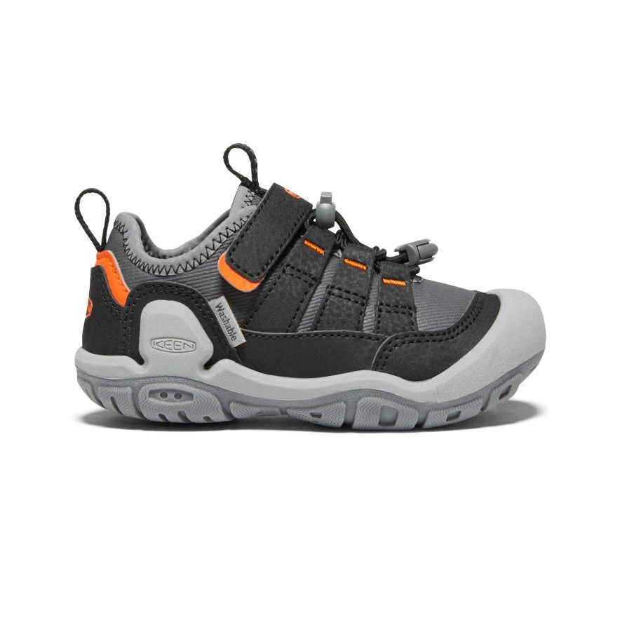 Keen Little Kids' Knotch Hollow Sneaker | Steel Grey/Safety Orange 3 Keen Little Kids' Knotch Hollow Sneaker | Steel Grey/Safety Orange